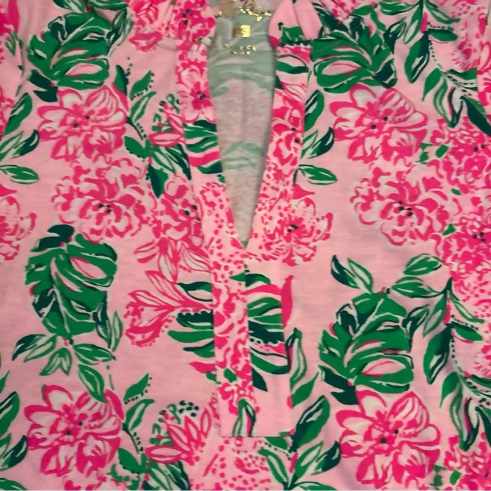 Lilly Pulitzer Pink and Green Floral Dress - Picture 5 of 10